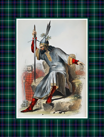 Clan MacDonald vintage postcard from Plaidwerx.com