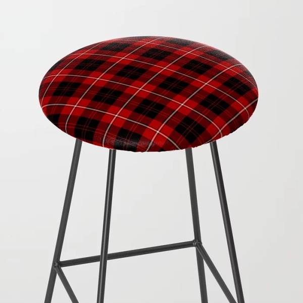 Plaid bar stool