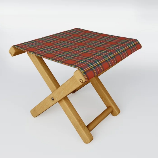 Plaid folding stool