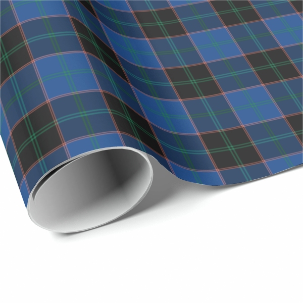 Scottish tartan wrapping paper rolls