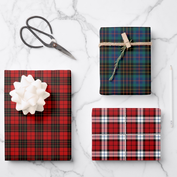 Variety pack of Scottish wrapping paper