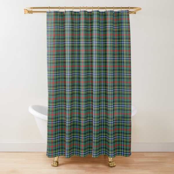 Clan Bisset Tartan Shower Curtain