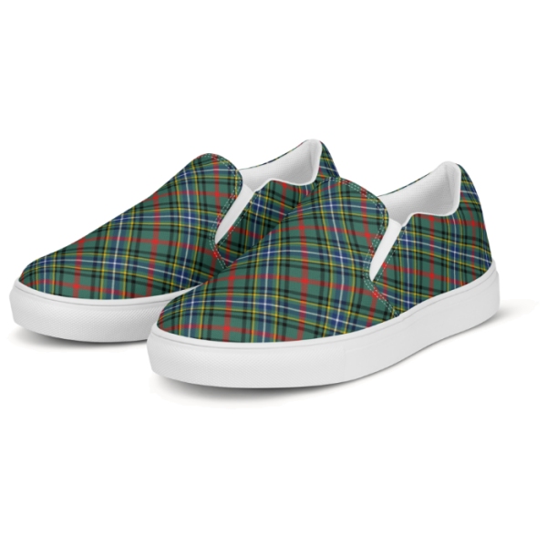 Clan Bisset Tartan Slip-On Shoes