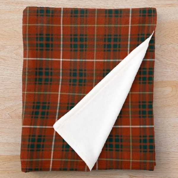 Clan Bruce Weathered Tartan Blanket