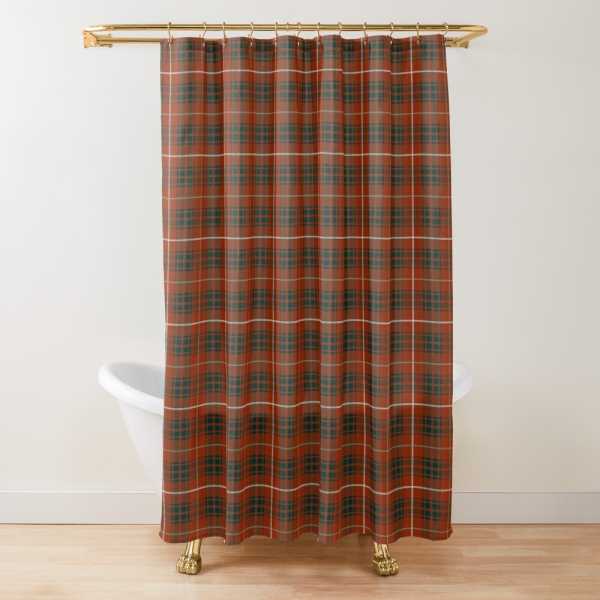Clan Bruce Weathered Tartan Shower Curtain