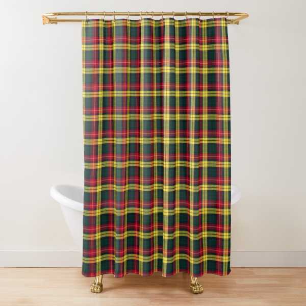Clan Buchanan Tartan Shower Curtain