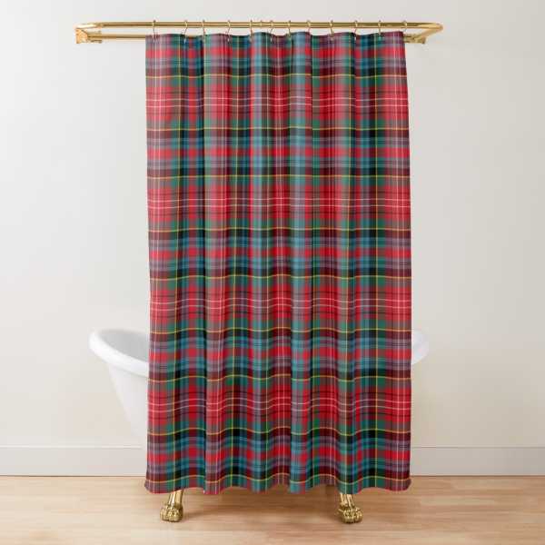 Ancient Caledonia District tartan shower curtain