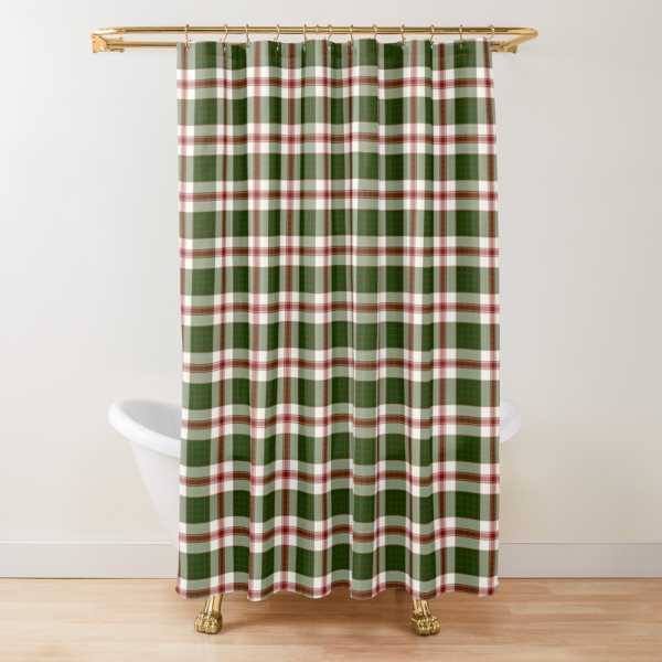 Clan Crawford Dress tartan shower curtain