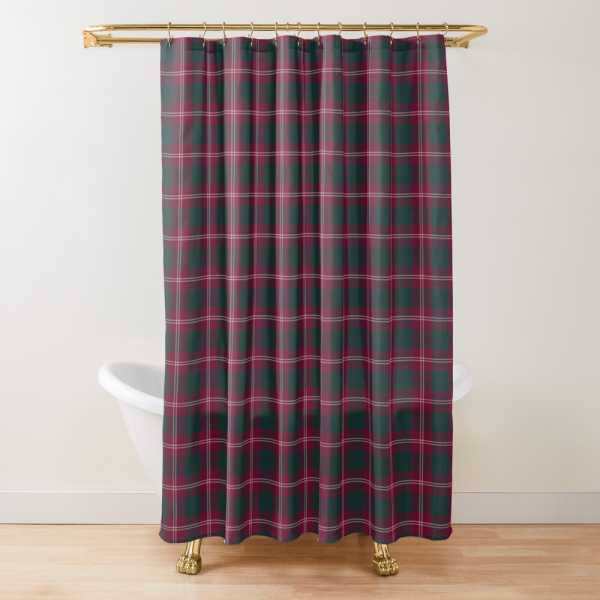 Clan Crawford Tartan Shower Curtain