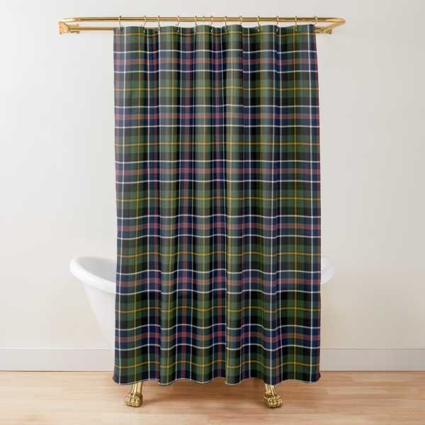Culloden 1746 district tartan shower curtain