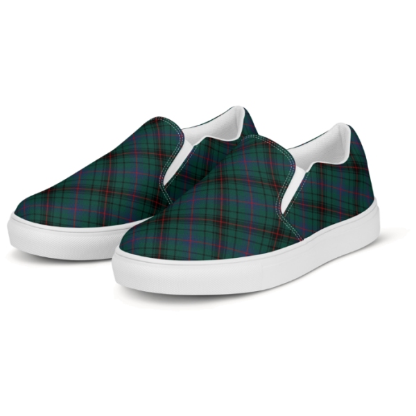 Clan Davidson Tartan Slip-On Shoes