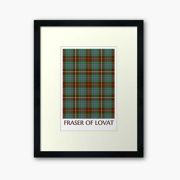 Fraser Hunting tartan framed print