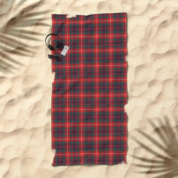 Clan Fraser Tartan Beach Towel
