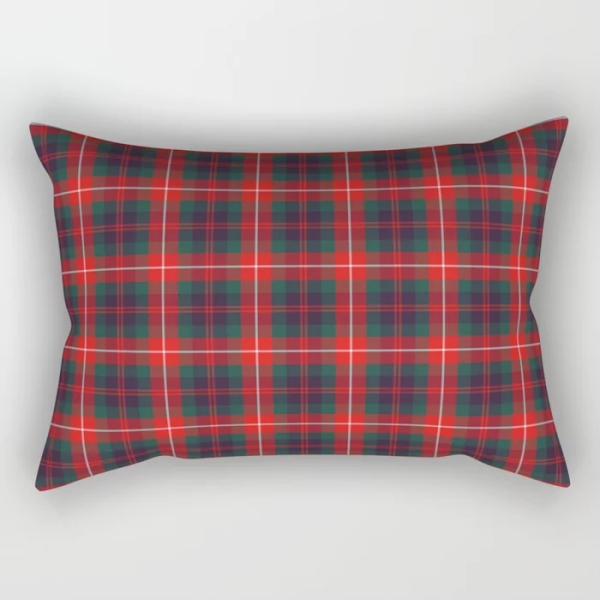 Fraser of Lovat tartan rectangular throw pillow