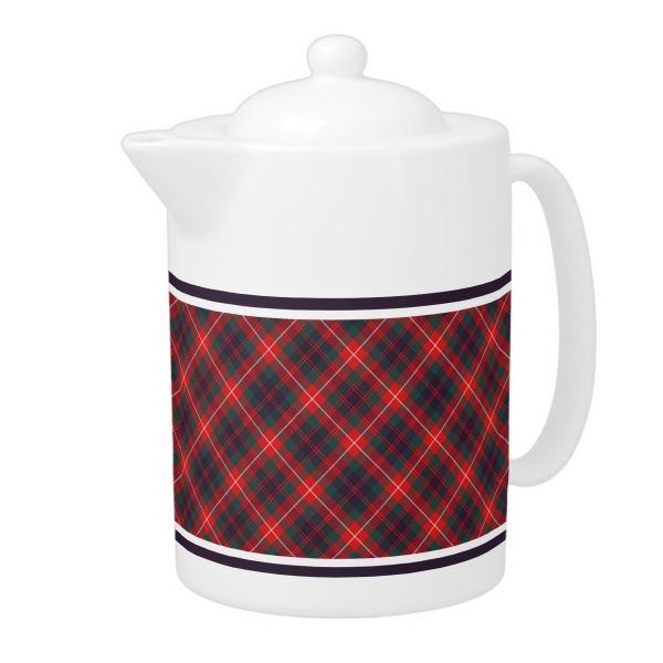 Clan Fraser Tartan Teapot