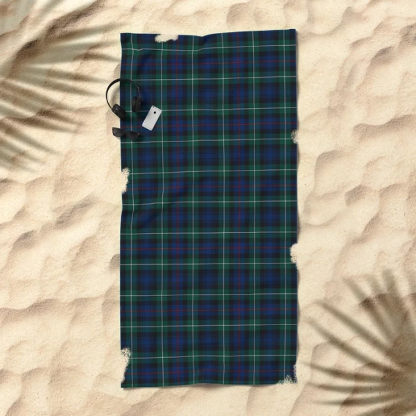 Mackenzie tartan beach towel