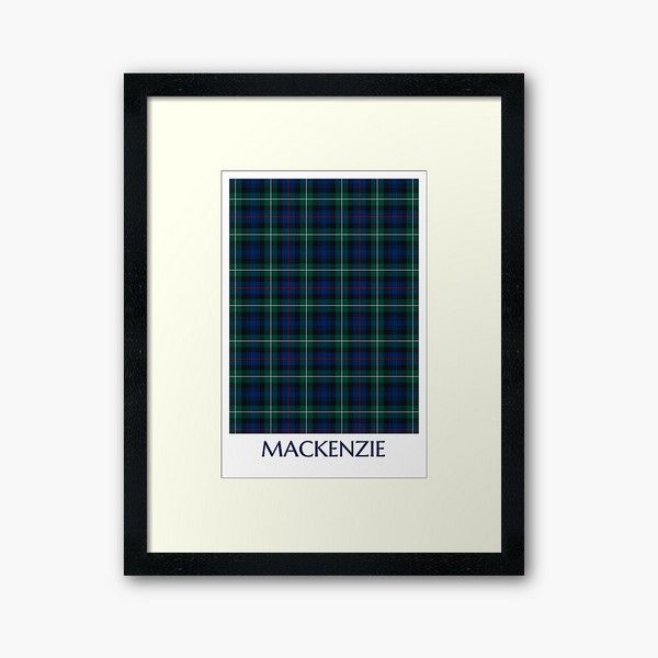 Mackenzie tartan framed print