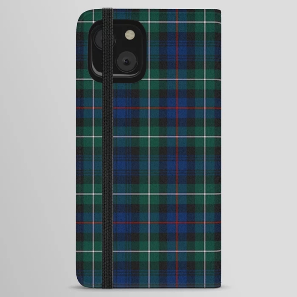Mackenzie tartan iPhone wallet case