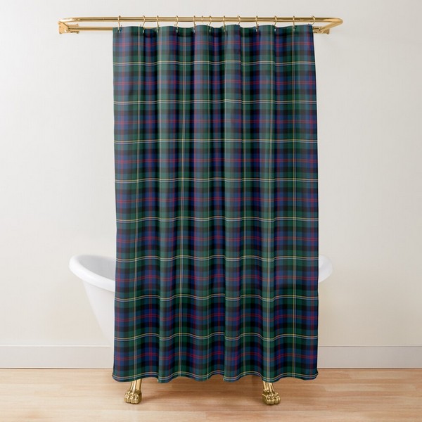 Clan Malcolm Tartan Shower Curtain