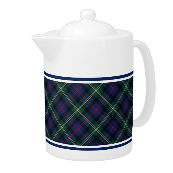 Clan Malcolm Tartan Teapot