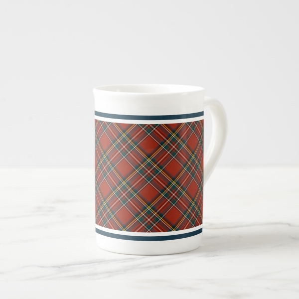 Royal Stewart tartan bone china mug