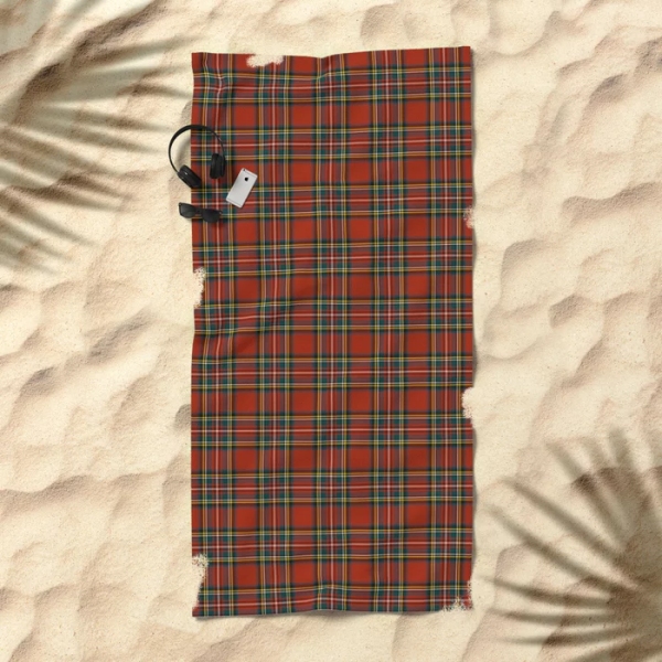 Royal Stewart tartan beach towel