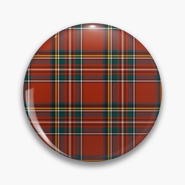Royal Stewart tartan pinback button