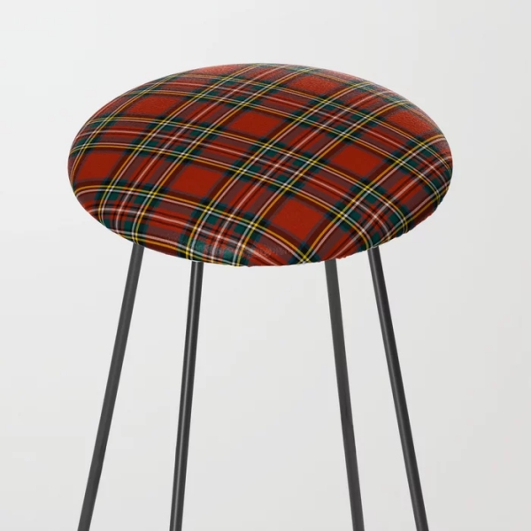 Royal Stewart tartan counter stool