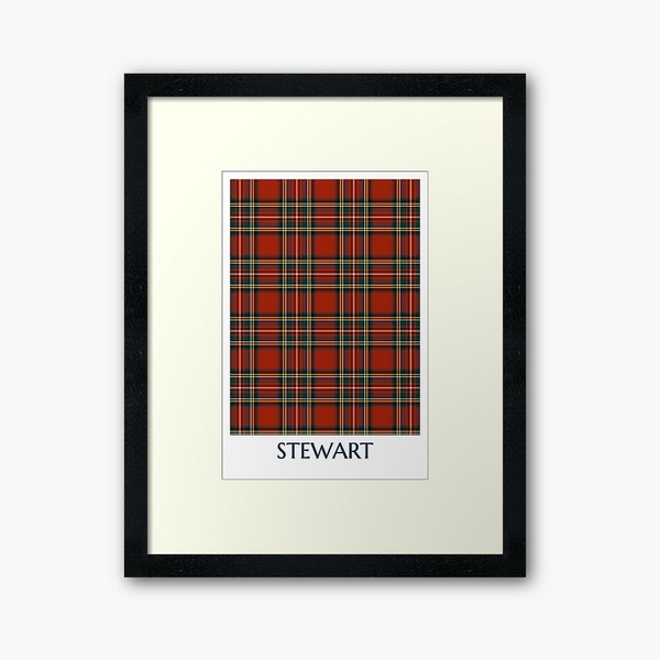 Royal Stewart tartan framed print