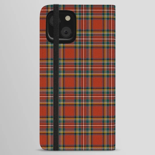 Royal Stewart tartan iPhone wallet case