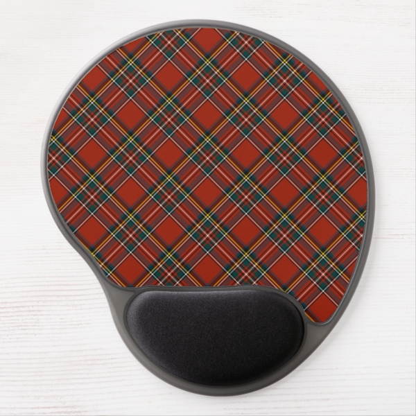 Royal Stewart tartan ergonomic mouse pad