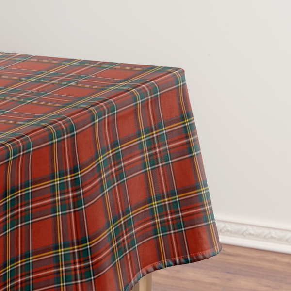 Royal Stewart tartan tablecloth