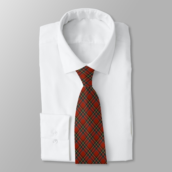 Royal Stewart tartan necktie