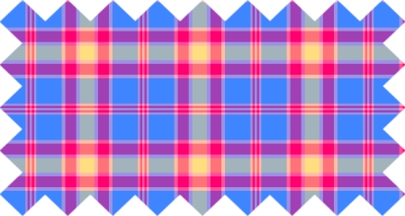 Bright Blue, Hot Pink, and Yellow Plaid