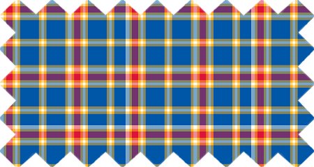 Blue, red, and yellow plaid