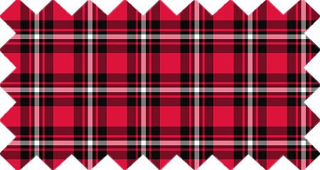 Red, black, and white plaid