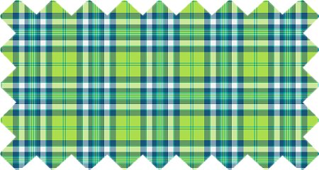Lime Green and Turquoise Plaid