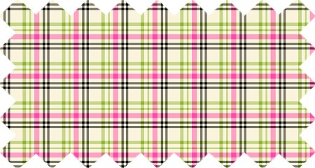 Pink and lime green vintage plaid