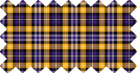 Purple and Yellow Gold Sporty Plaid