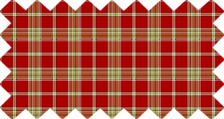 Red and Light Green Rustic Plaid
