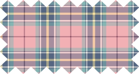 Pastel pink, mint green, blue, and yellow plaid