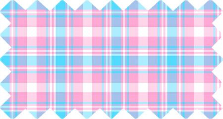 Baby blue, pink, and white plaid
