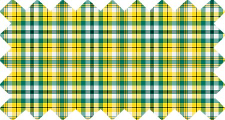 Yellow and Green Sporty Plaid