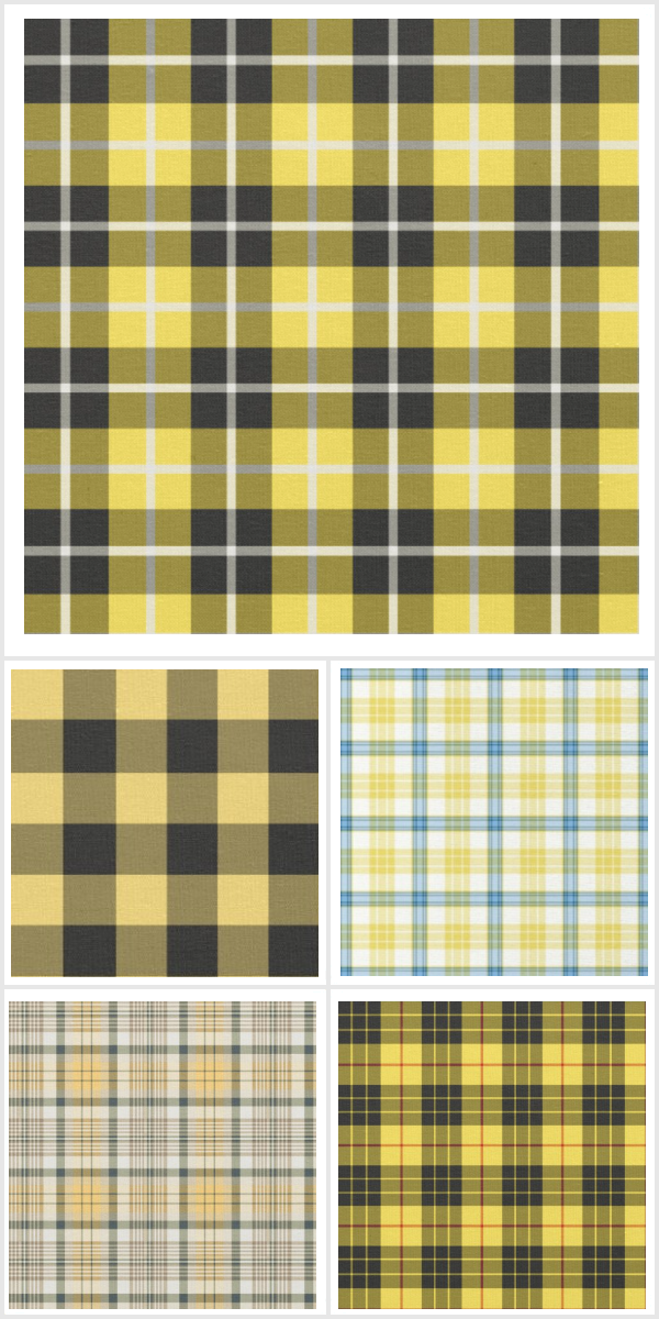 Yellow plaid collection