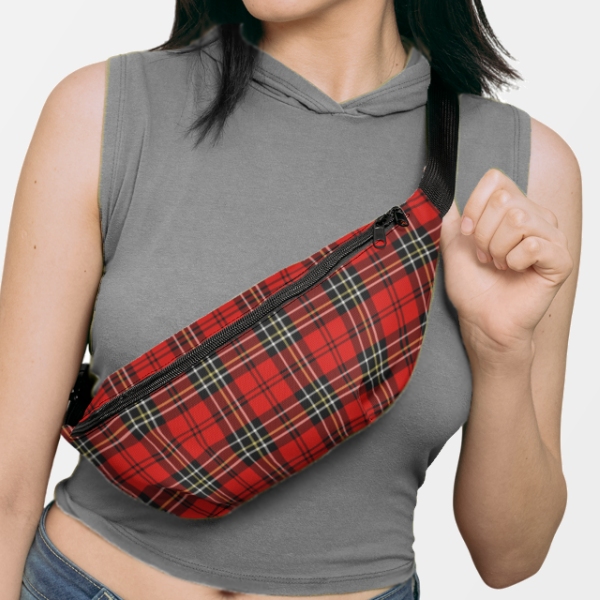 Plaid fanny pack