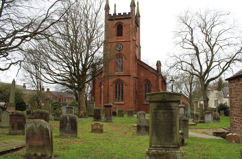Mauchline Parish Church and Graveyard by Billy McCrorie