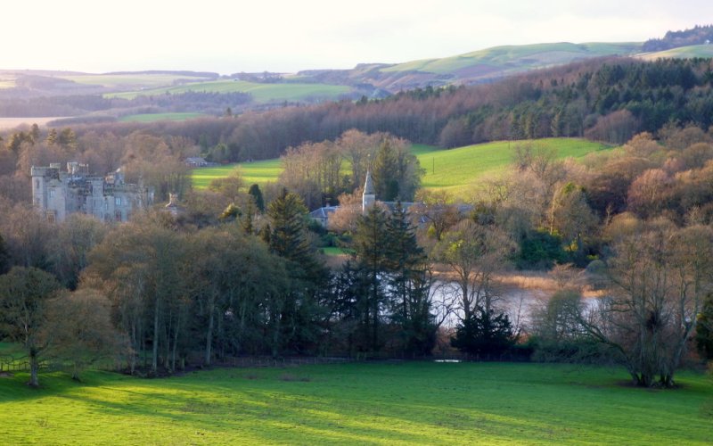 Duns Castle and Courtyard Buildings by Brian Turner