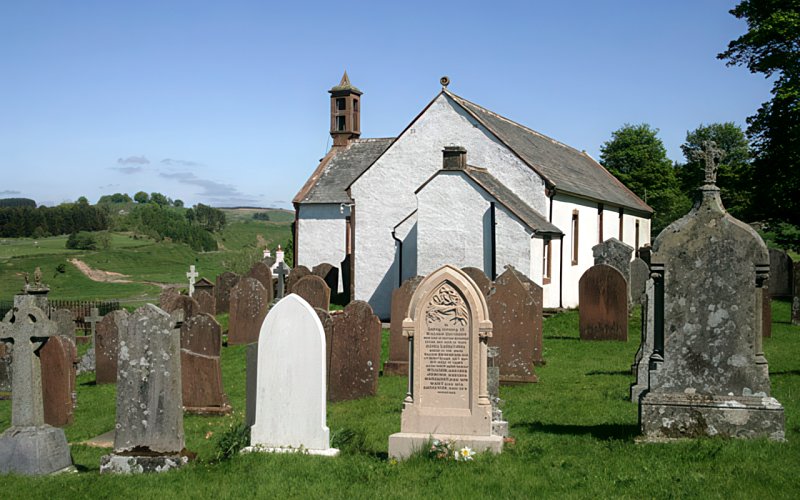 Hutton and Corrie Parish Church by Walter Baxter