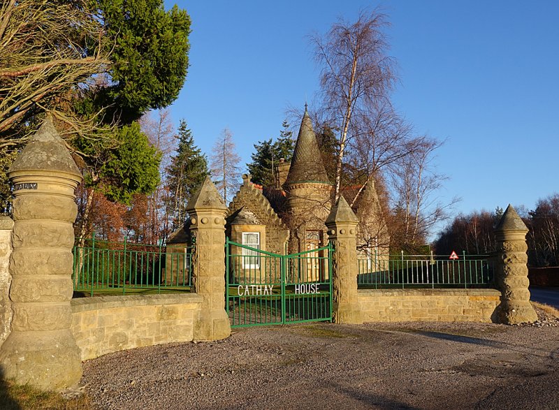 Cathay House Gate and Lodge, Rafford by Anne Burgess