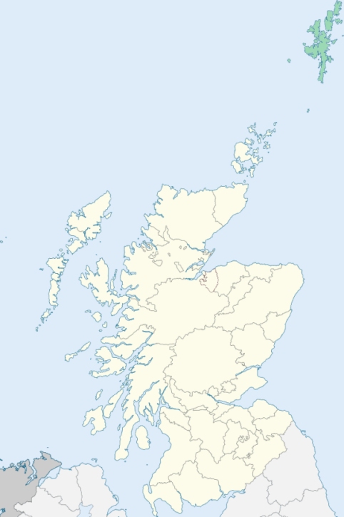 Map of Scottish highland clans and lowland families